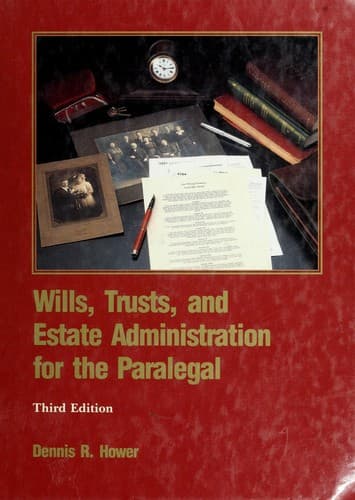 Cover image for Wills, trusts, and estate administration for the paralegal