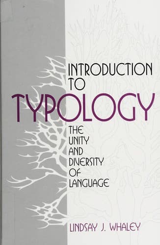 Cover image for Introduction to Typology
