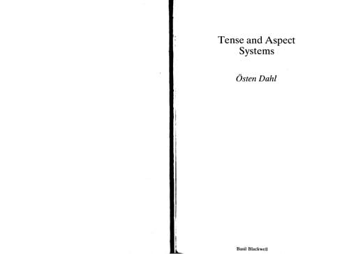 Cover image for Tense and aspect systems