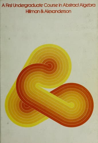 Cover image for A first undergraduate course in abstract algebra