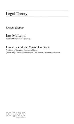 Cover image for Legal Theory