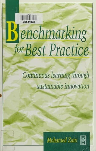 Cover image for Benchmarking for best practice