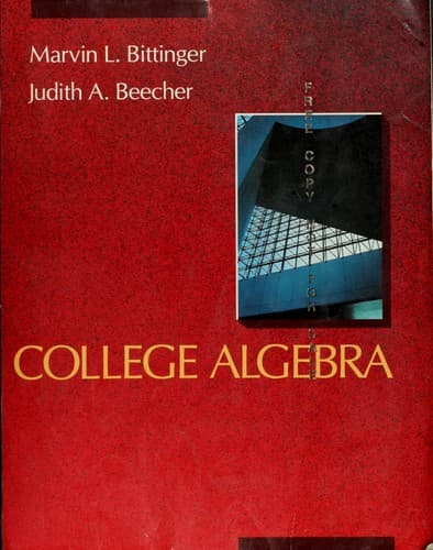 Cover image for College algebra
