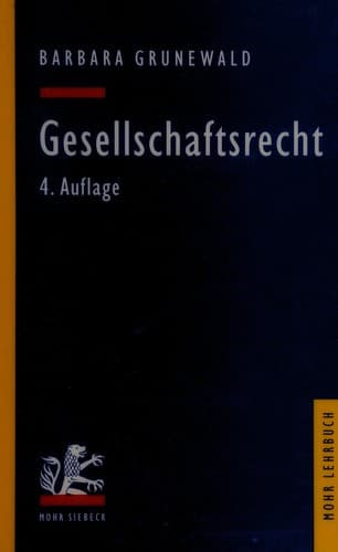 Cover image for Gesellschaftsrecht