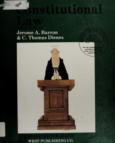 Cover image for Constitutional law