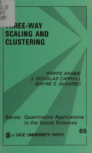 Cover image for Three-way scaling and clustering