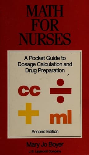 Cover image for Math for nurses
