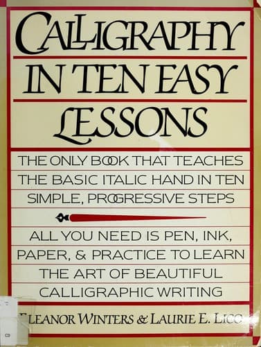 Cover image for Calligraphy in ten easy lessons