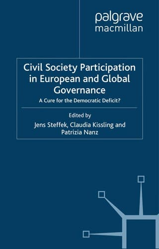 Cover image for Civil society participation in European and global governance