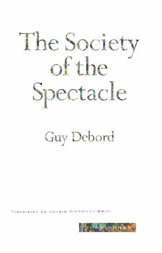Cover image for The society of the spectacle
