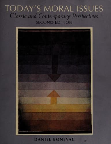Cover image for Today's moral issues