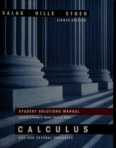 Cover image for Student solutions manual to accompany Calculus