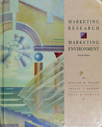 Cover image for Marketing research in a marketing environment