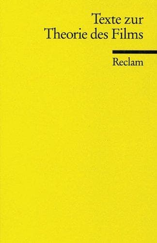Cover image for Texte zur Theorie des Films
