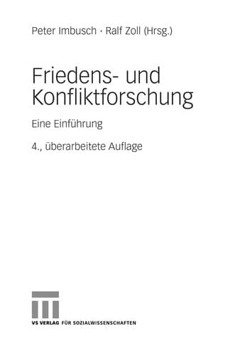 Cover image for Friedens- und Konfliktforschung