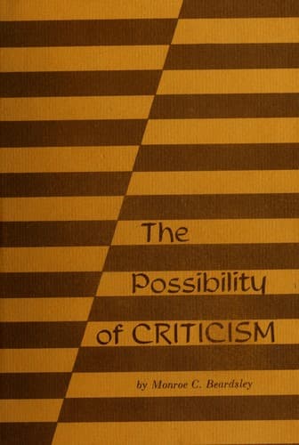 Cover image for The possibility of criticism