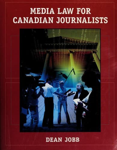Cover image for Media law for Canadian journalists