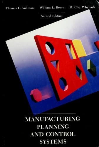 Cover image for Manufacturing planning and control systems