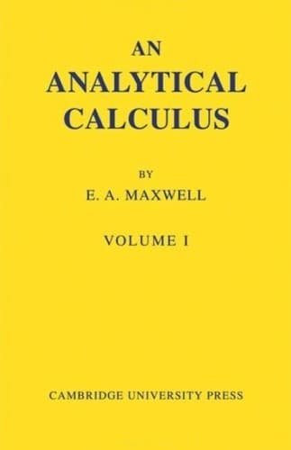 Cover image for An Analytical calculus.