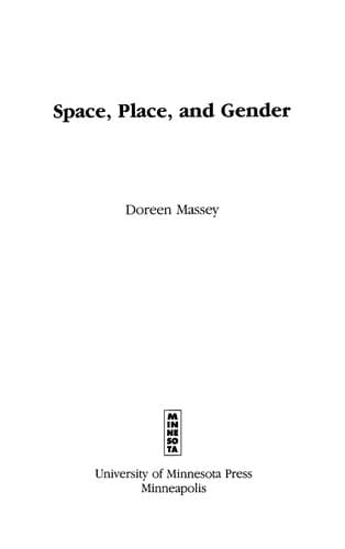 Cover image for Space, place, and gender