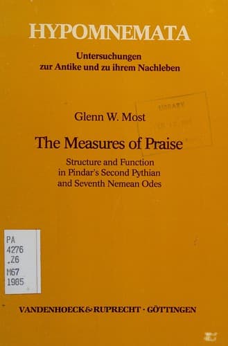 Cover image for The measures of praise