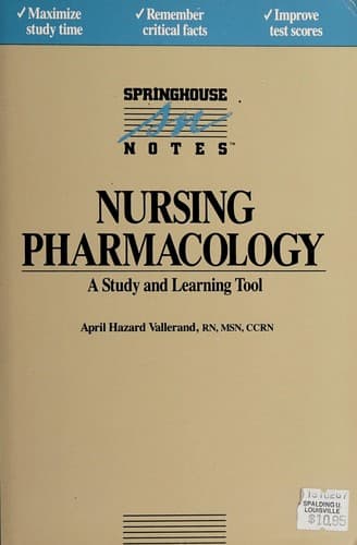Cover image for Nursing pharmacology