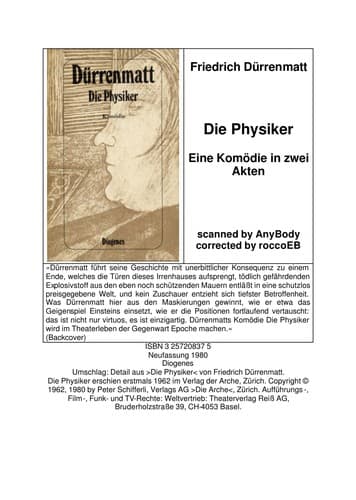 Cover image for Die Physiker